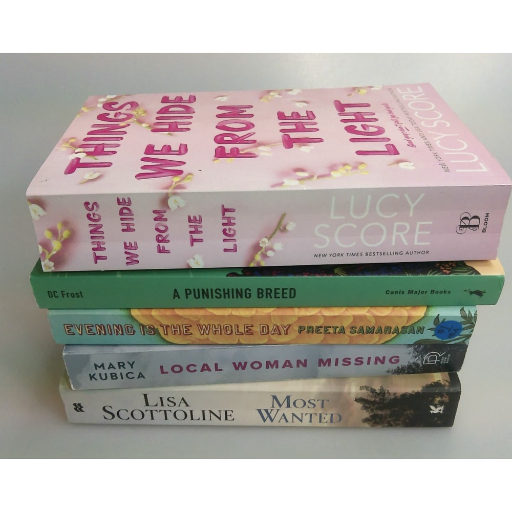 5 Book Lot Women's Psychological Thriller Suspense Mystery Book Club Reads
